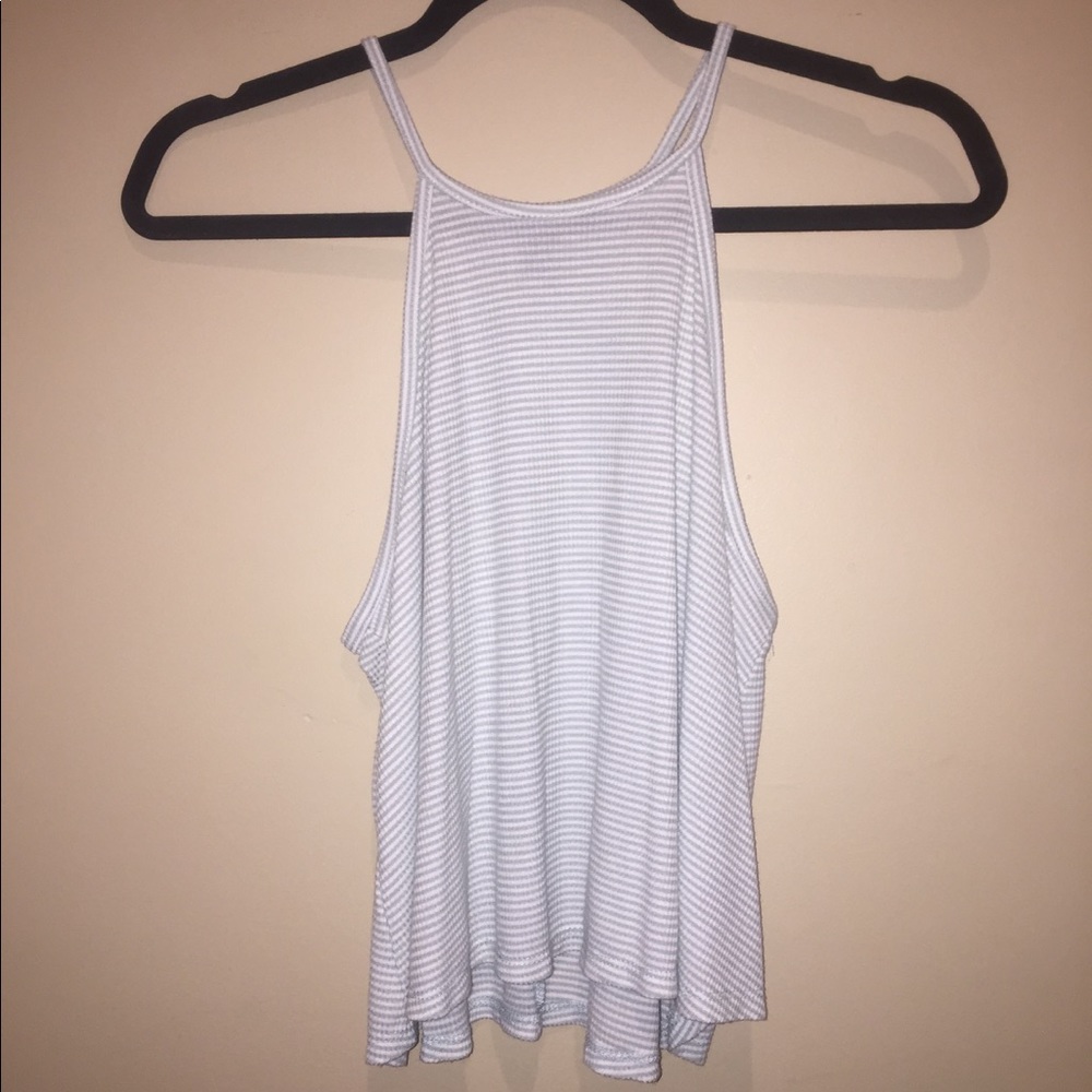 Forever 21 stripped razor back crop top